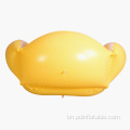 কাস্টমাইজেশন হলুদ লেবু inflatable চেয়ার পুল ভাসমান